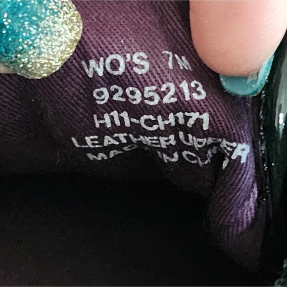 Sperry Top Sider black fur and patent leather deck shoes sneakers size 7 - Picture 4 of 8